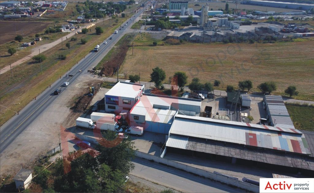 Hala de inchiriat Bucuresti Sud, zona Popesti Leordeni - vedere laterala