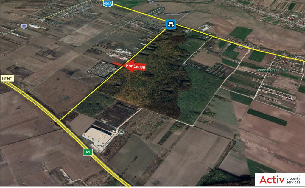 Hala Dragomiresti Deal spatii depozitare si productie Bucuresti vest, amplasamant harta