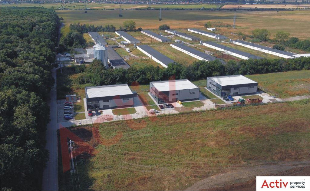 Hala Dragomiresti Deal hala de vanzare Bucuresti vest, vedere ansamblu parc logistic