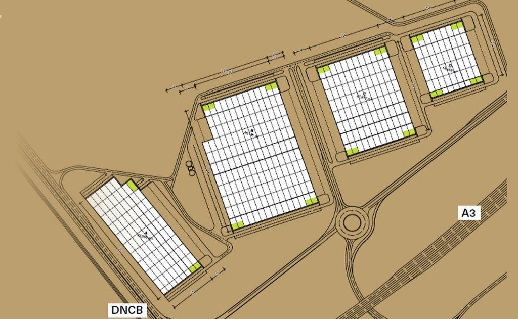 Inchiriere hala in VGP Park, Bucuresti Nord - plan cladiri