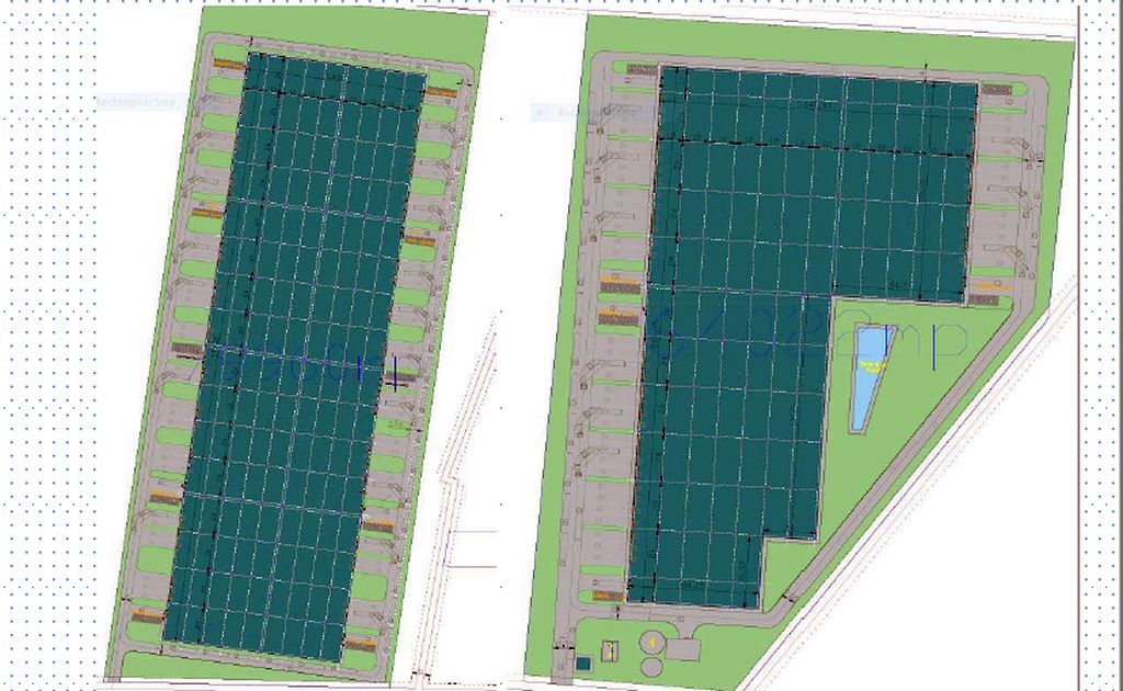 Spatii industriale de inciriat Bucuresti Nord, Tunari -  plan proiect